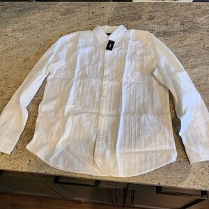 Express White Button Down Shirt